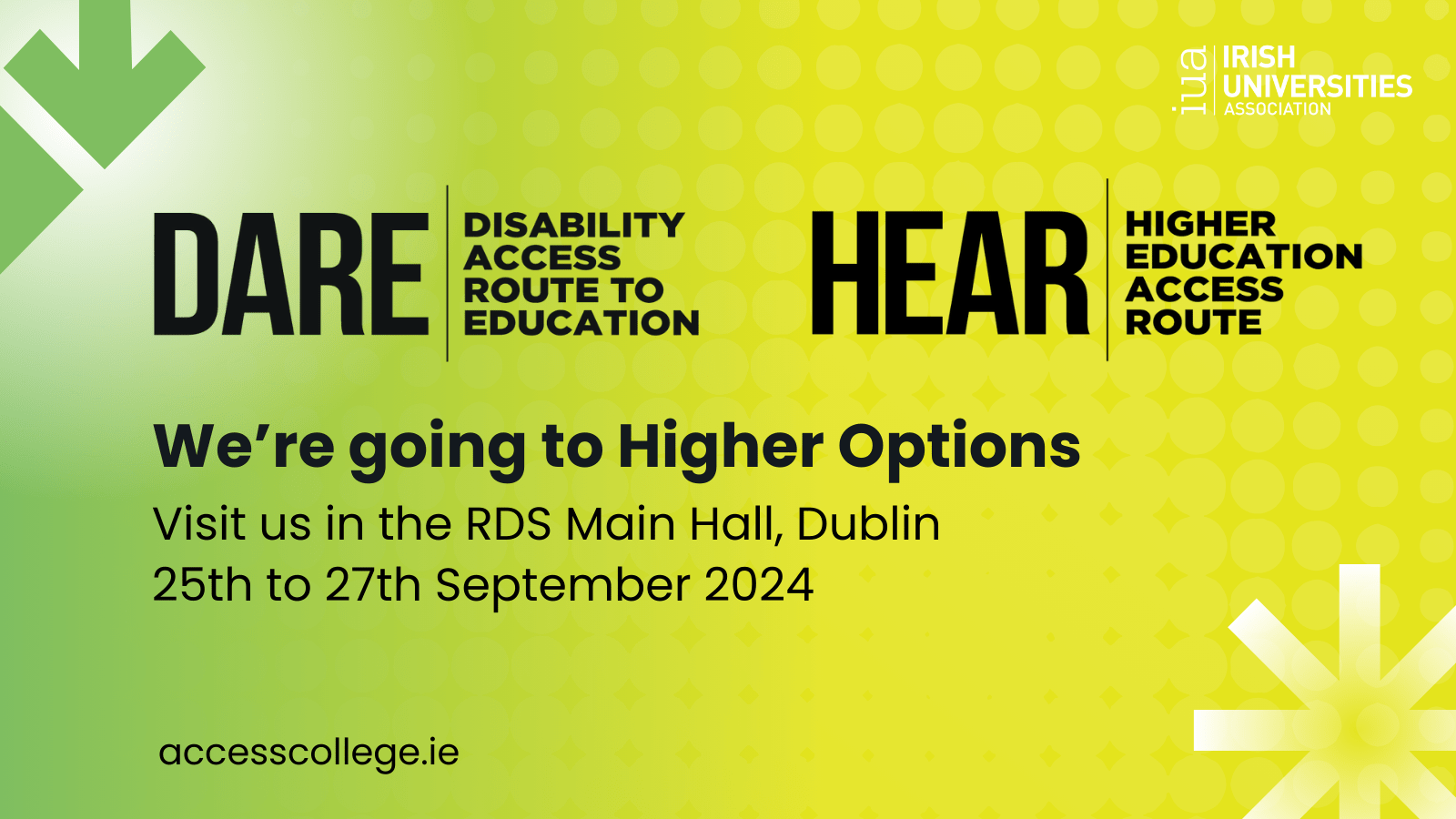 DARE & HEAR booth at Higher Options 2024 event.